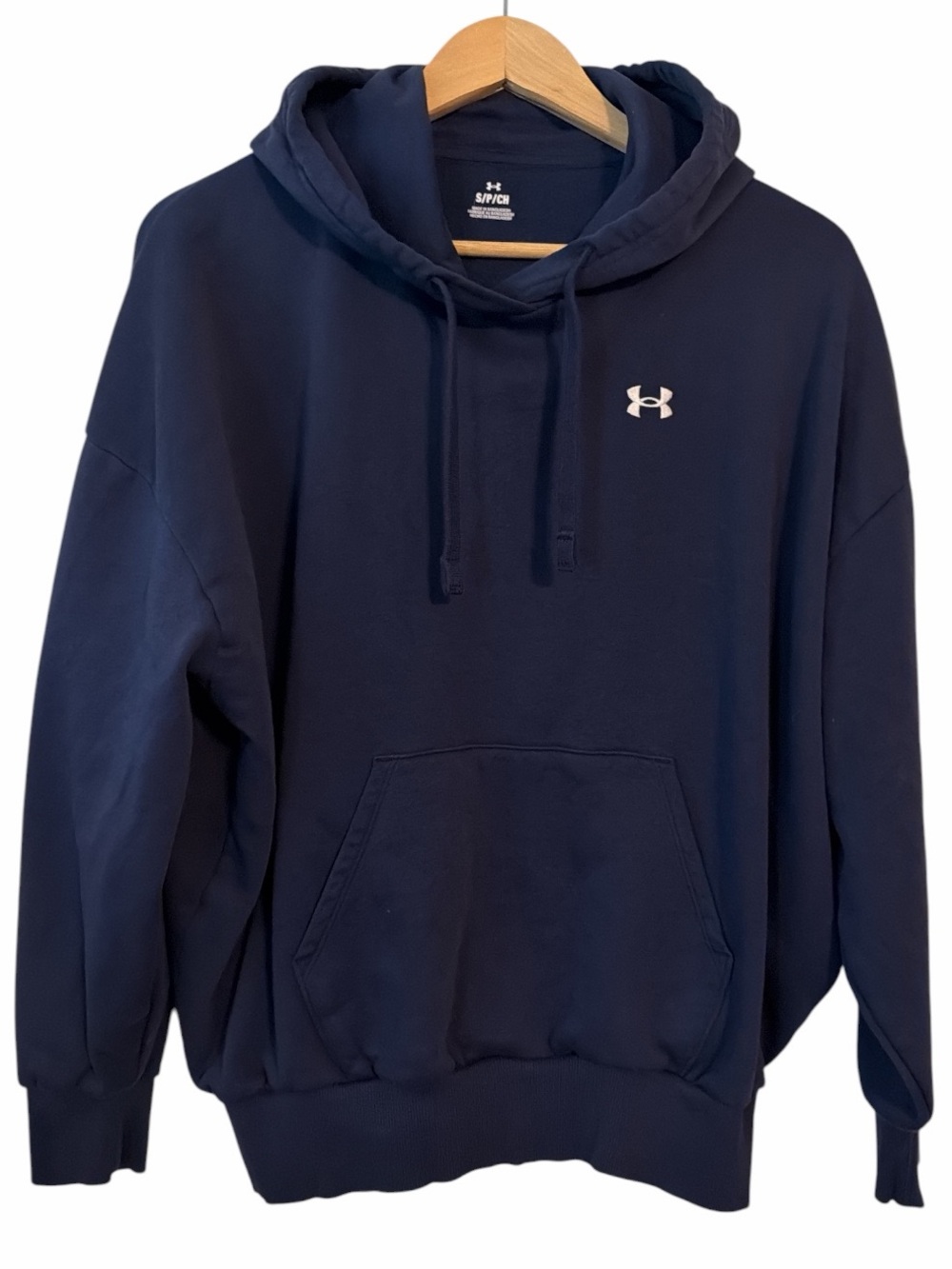 Under Armour Hooded Sweatshirt Back To School Men’s Small Navy Blue Athleisure